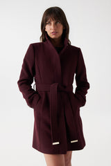 MANTEAU FEMME BORDEAUX BORDEAUX