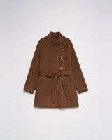MANTEAU FEMME DRAP DE LAINE MARRON MARRON