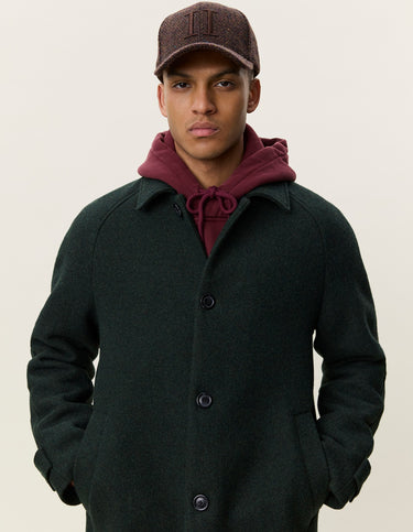 MANTEAU HOMME SOLID WOOL VERT VERT