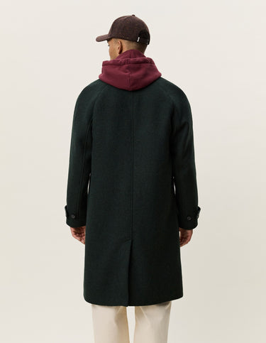 MANTEAU HOMME SOLID WOOL VERT VERT