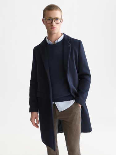MANTEAU HOMME CLASSIC WOOL MARINE MARINE