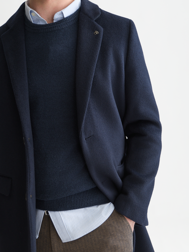 MANTEAU HOMME CLASSIC WOOL MARINE MARINE
