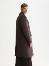 MANTEAU HOMME CLASSIC WOOL MARRON MARRON