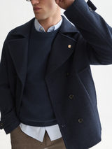 MANTEAU HOMME WOOL MARINE MARINE