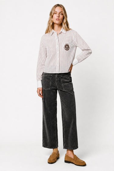 PANTALON FEMME LYA MARRON MARRON