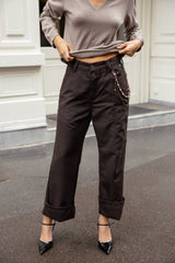 PANTALON FEMME CHARLY RISTRETTO MARRON MARRON