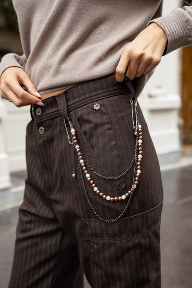 PANTALON FEMME CHARLY RISTRETTO MARRON MARRON