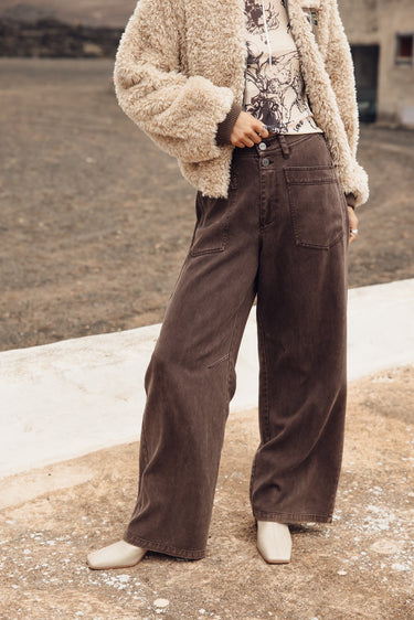 PANTALON FEMME GABY DOLLS MARRON MARRON