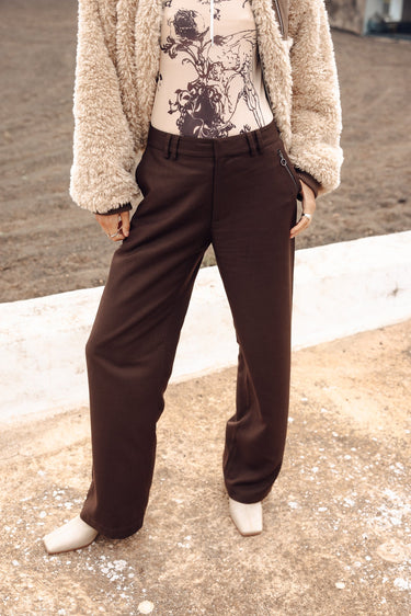 PANTALON FEMME NICKIE DUST MARRON MARRON