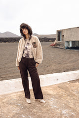 PANTALON FEMME NICKIE DUST MARRON MARRON