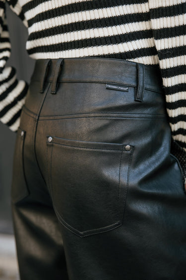 PANTALON FEMME ROSALIA BIKER NOIR NOIR