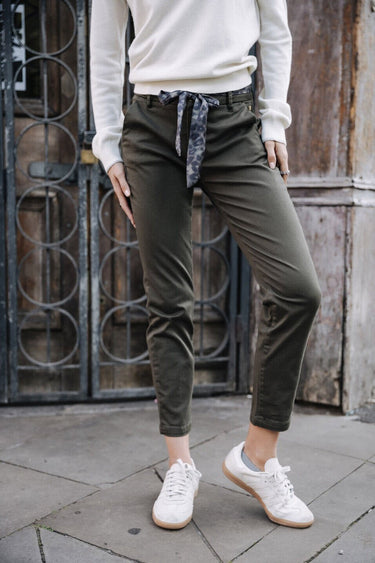 PANTALON FEMME CLAUDIA FELICITA KAKI KAKI