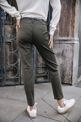 PANTALON FEMME CLAUDIA FELICITA KAKI KAKI