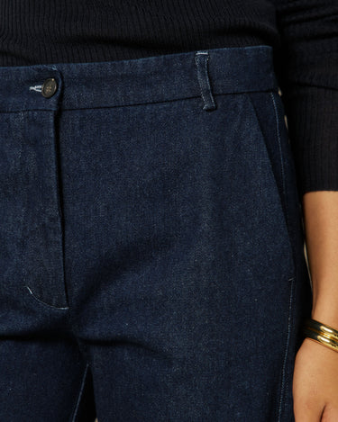 Pantalon Hartford Pandore denim large bleu indigo – vue 5