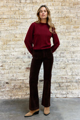 PANTALON FEMME SONNY MARRON MARRON