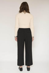 Pantalon MKT Studio Pacolino droit fluide noir – vue 2