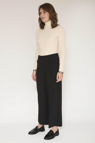 Pantalon MKT Studio Pacolino droit fluide noir – vue 3