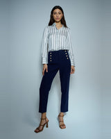 PANTALON FEMME CHINO MARINE MARINE