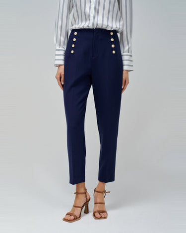 PANTALON FEMME CHINO MARINE MARINE