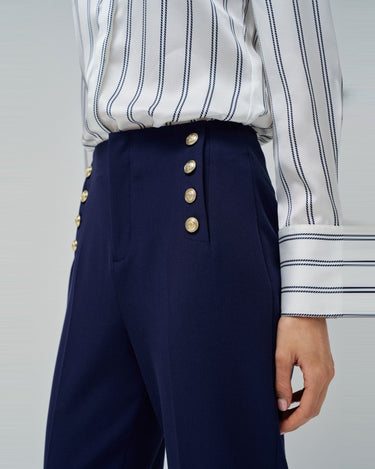 PANTALON FEMME CHINO MARINE MARINE