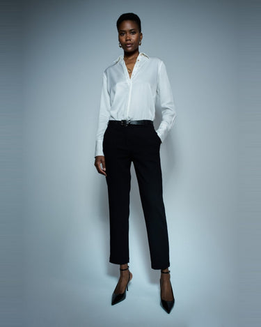 PANTALON FEMME CHINO NOIR NOIR
