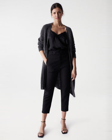 PANTALON FEMME CHINO NOIR NOIR