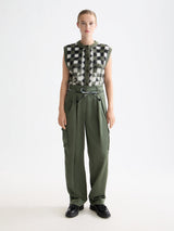 PANTALON FEMME FAYE HIGH RISE KAKI KAKI