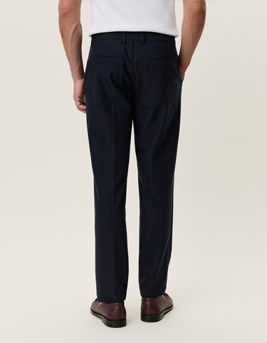 PANTALON HOMME BRUSHED TWILL REG SUIT MARINE MARINE