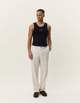 PANTALON HOMME HERRINGBONE ECRU ECRU