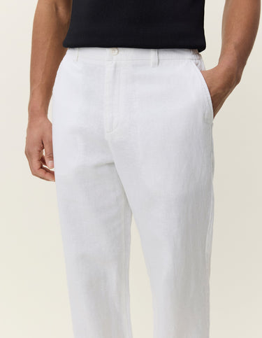 PANTALON HOMME LINEN COMFORT BLANC BLANC