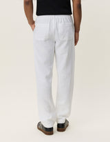 PANTALON HOMME LINEN COMFORT BLANC BLANC