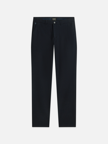 PANTALON HOMME STUART MINI YARN-DYED COTTON MARINE MARINE