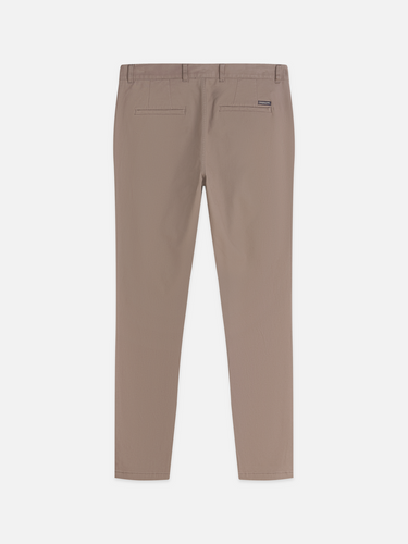 PANTALON HOMME STUART STRETCH COTTON TWILL MARRON MARRON