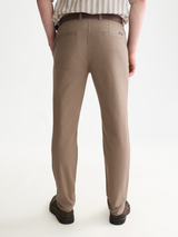 PANTALON HOMME STUART STRETCH COTTON TWILL MARRON MARRON
