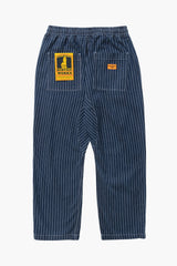 PANTALON HOMME PINSTRIPE DENIM CHEF PANTS INDIGO INDIGO