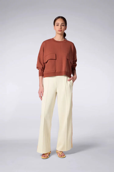 PANTALON MIXTE DAHLIA SUN CREME CREME