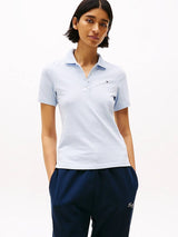 POLO FEMME 1985 SLIM PIQUE CIEL CIEL