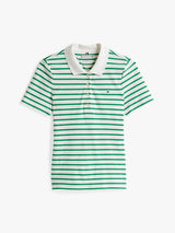 POLO FEMME 1985 SLIM PIQUE VERT VERT