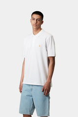 POLO HOMME S/S CHASE PIQUE BLANC BLANC