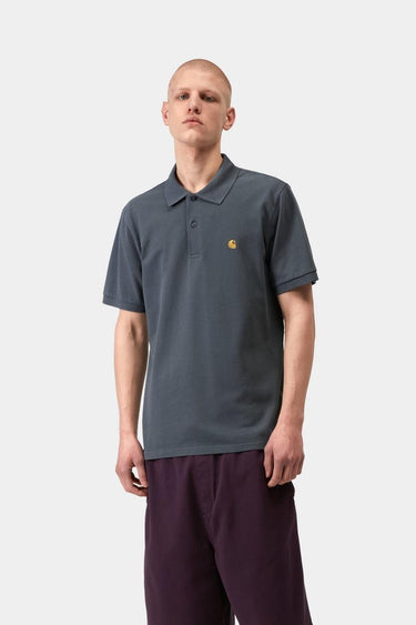 POLO HOMME S/S CHASE PIQUE BLEU BLEU