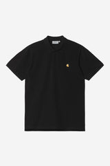 POLO HOMME S/S CHASE PIQUE NOIR NOIR