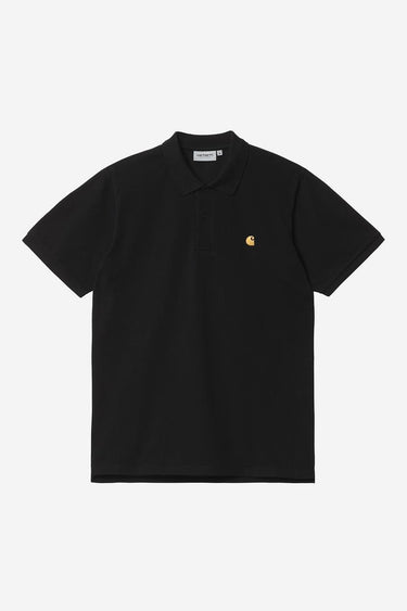 POLO HOMME S/S CHASE PIQUE NOIR NOIR