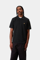 POLO HOMME S/S CHASE PIQUE NOIR NOIR