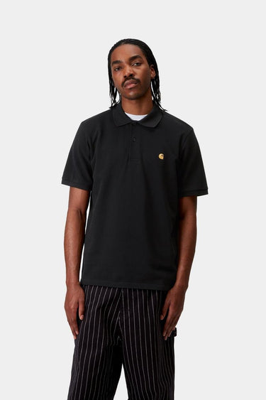 POLO HOMME S/S CHASE PIQUE NOIR NOIR