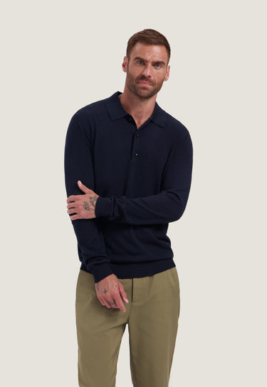 POLO HOMME DESTIN BUTTON POLO MARINE MARINE