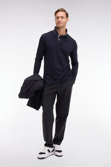 POLO HOMME CONTR NOIR NOIR