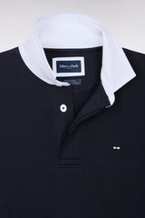 POLO HOMME MANCHES LONGUES MARINE MARINE
