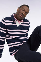 POLO HOMME MANCHES LONGUES MARINE MARINE