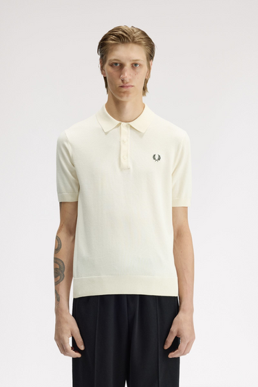 POLO HOMME COTTON KNITTED ECRU 170 ECRU 170