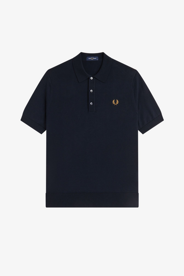 POLO HOMME COTTON KNITTED MARINE 608 MARINE 608